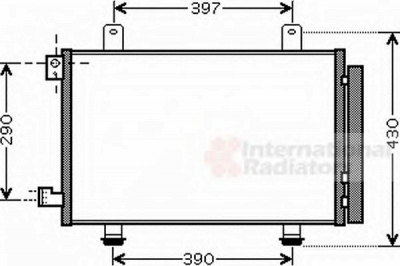 VAN WEZEL 52005090 -  Конденсатор, кондиционер